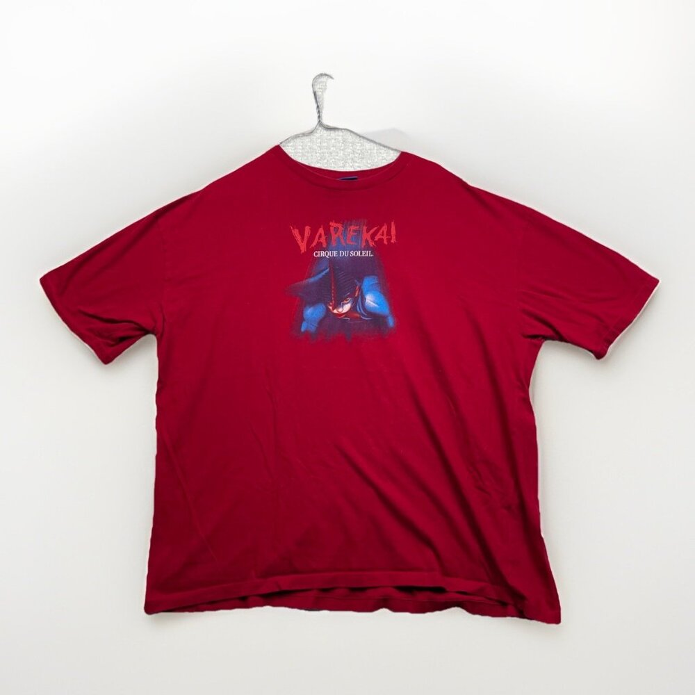 Cirque Du Soleil T Shirt Varekai Size 2XL Red Circus Circus Graphic Tee